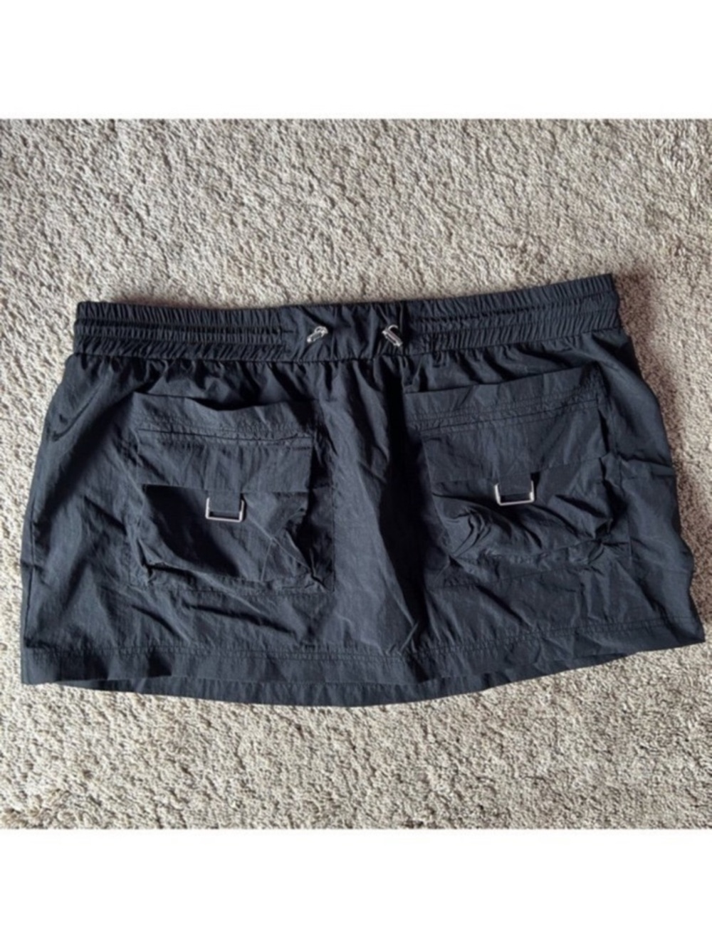 NWT Black Mini Cargo Skirt